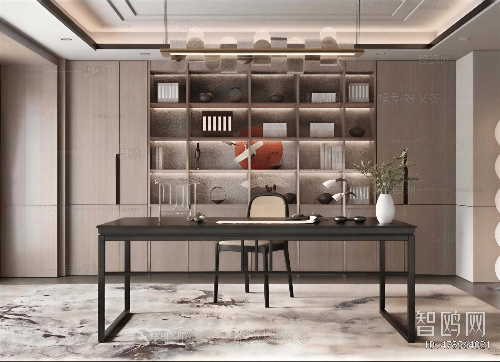 New Chinese Style Study Space