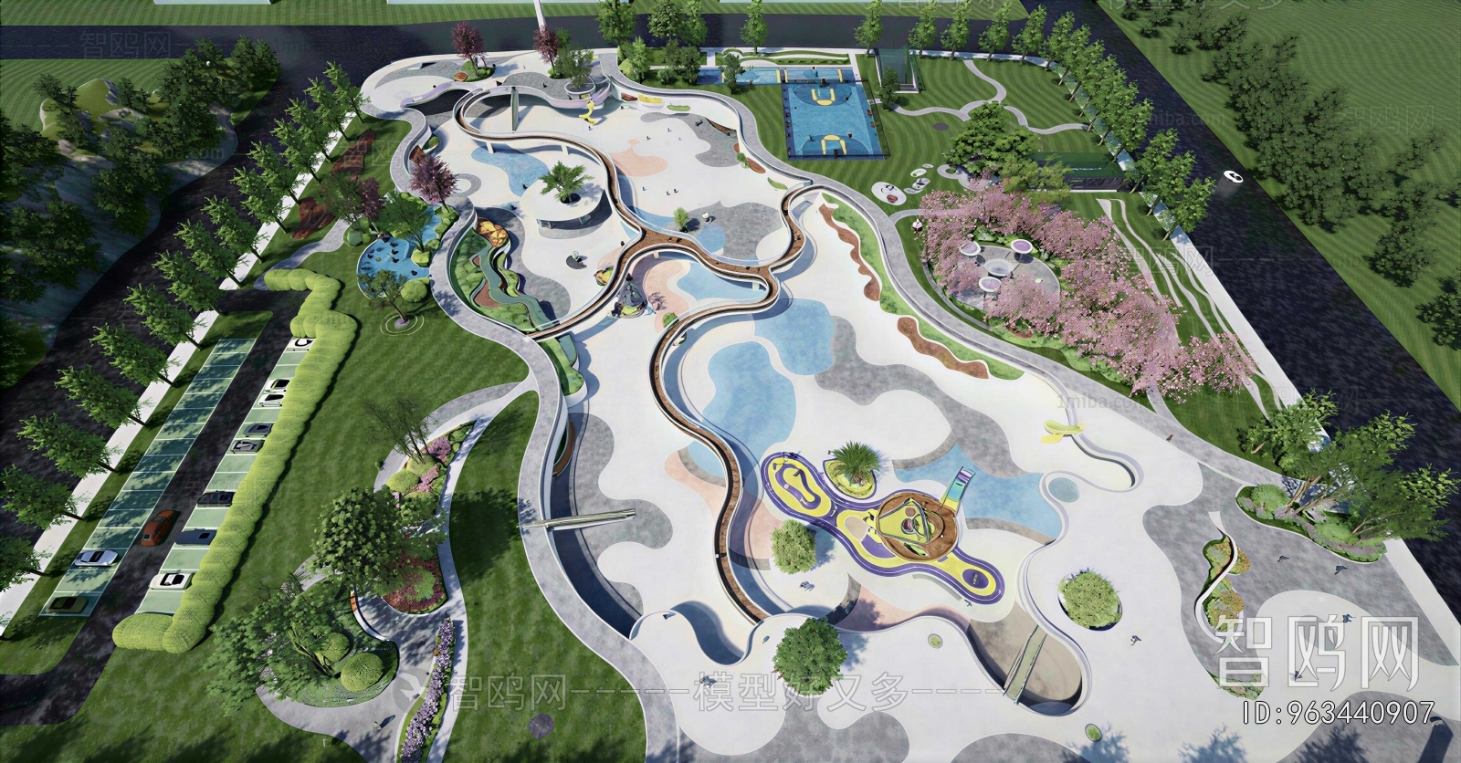 Modern Park Landscape