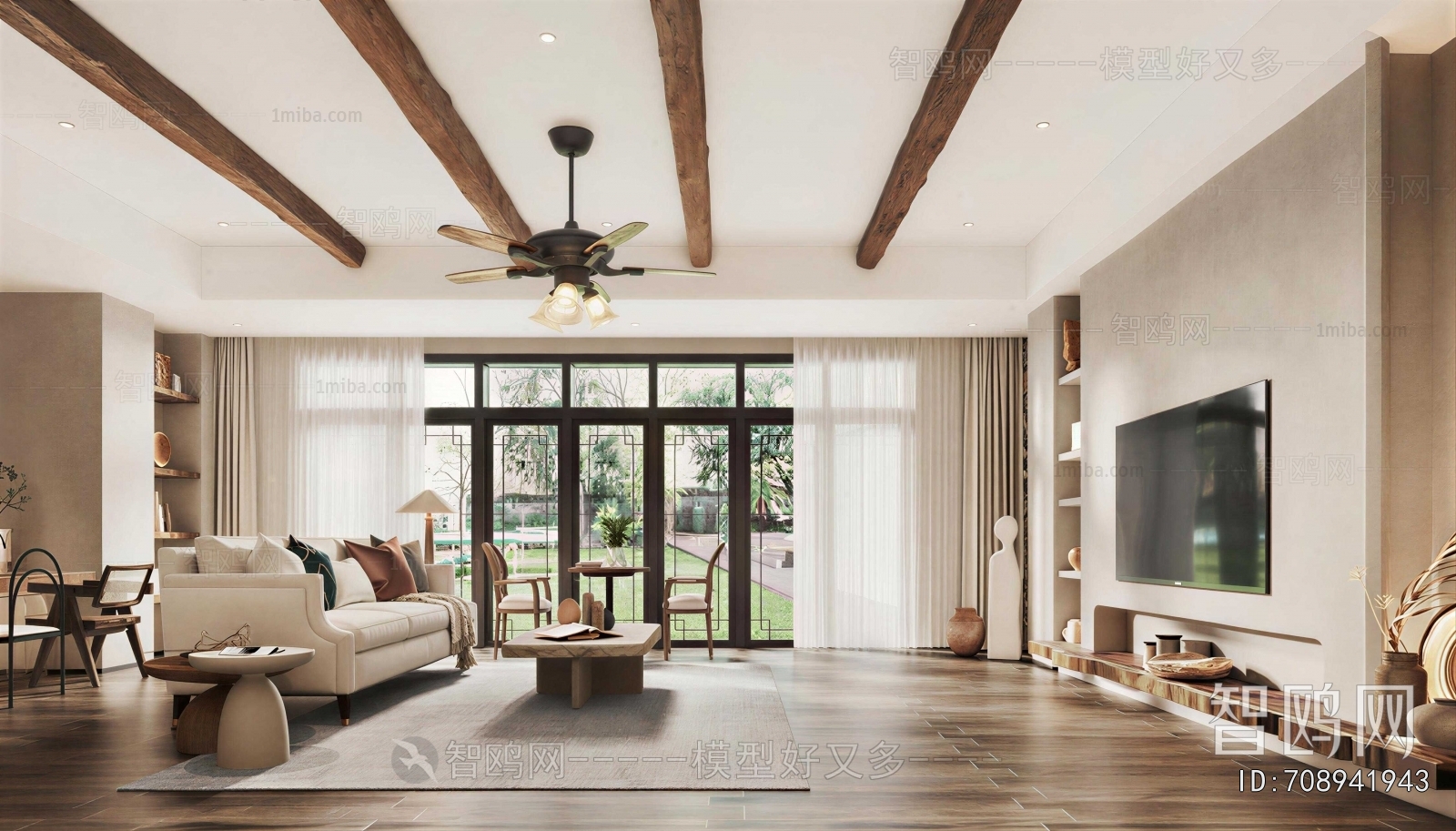 Wabi-sabi Style A Living Room