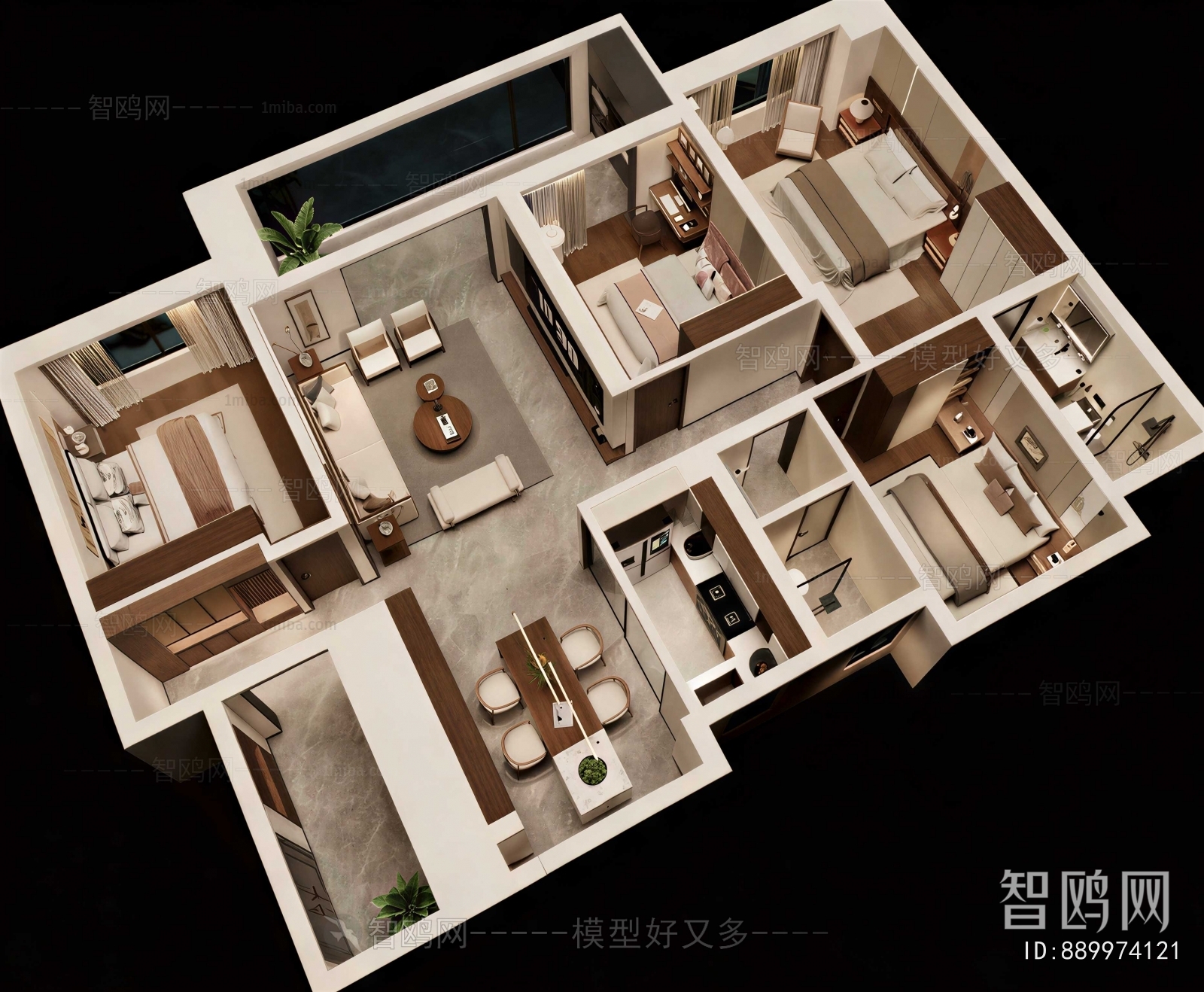 New Chinese Style A Bird's-eye View Of Home Decoration