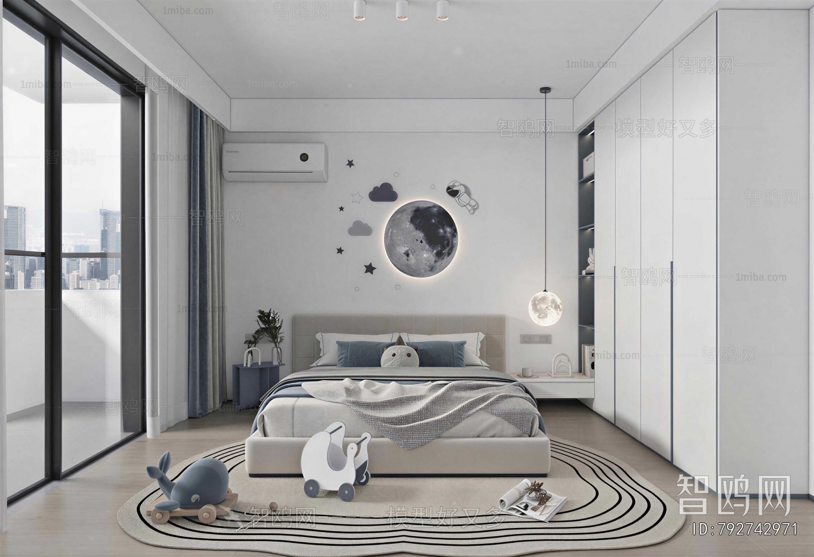 Modern Boy's Room And Son's Room