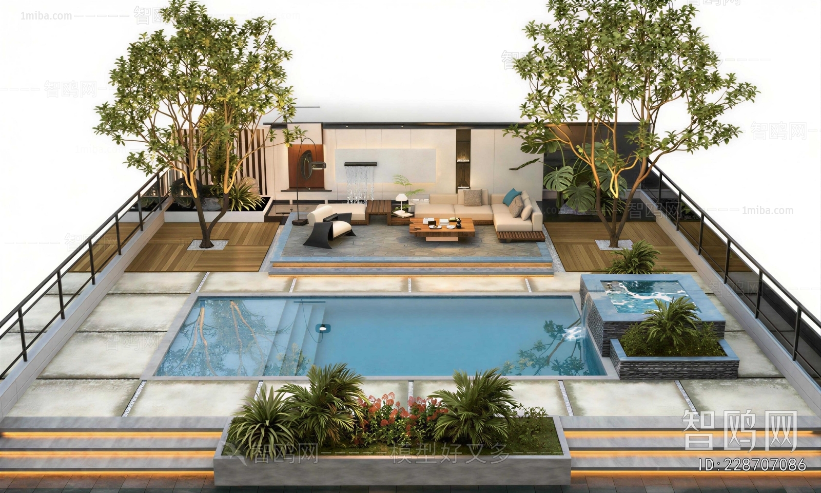 Modern Courtyard/landscape