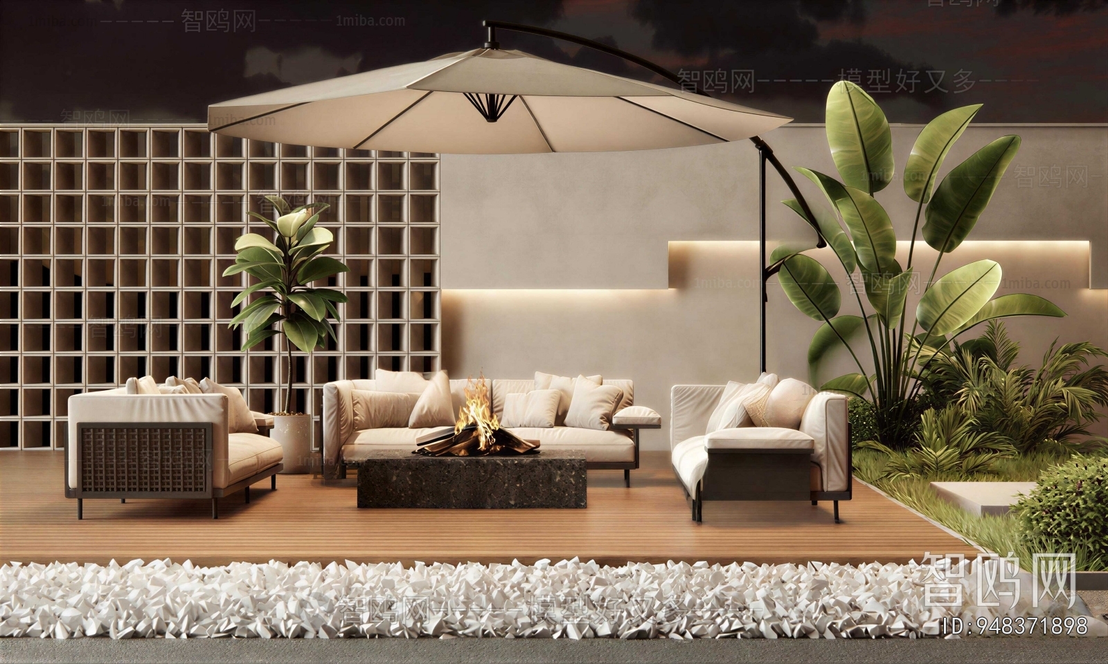 Modern Outdoor Sofa