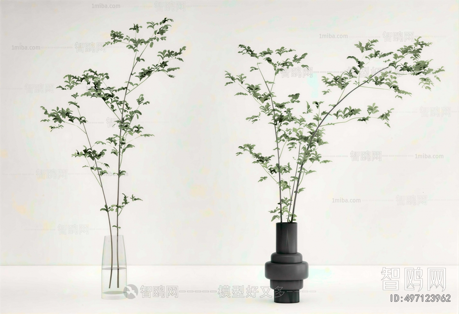 Modern Aquatic Green Plant