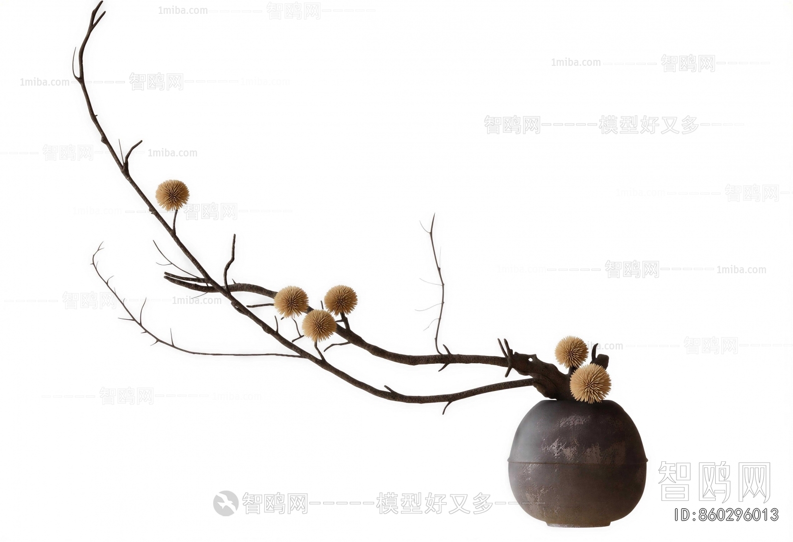 Wabi-sabi Style Clay Pot