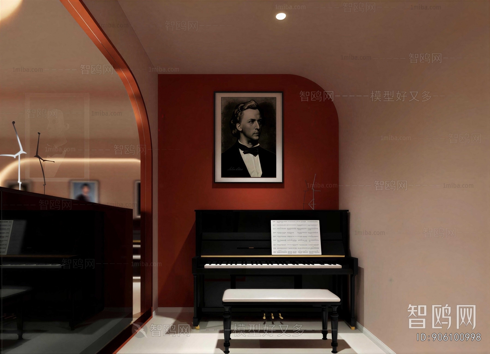 Modern Piano Room