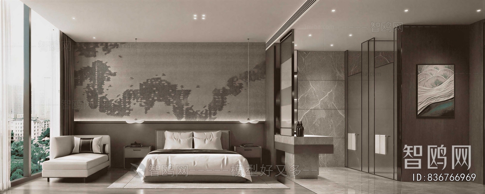 Modern Guest Room