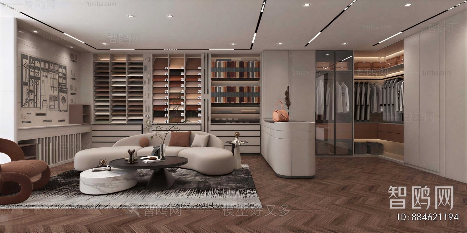 Modern Clothes Storage Area
