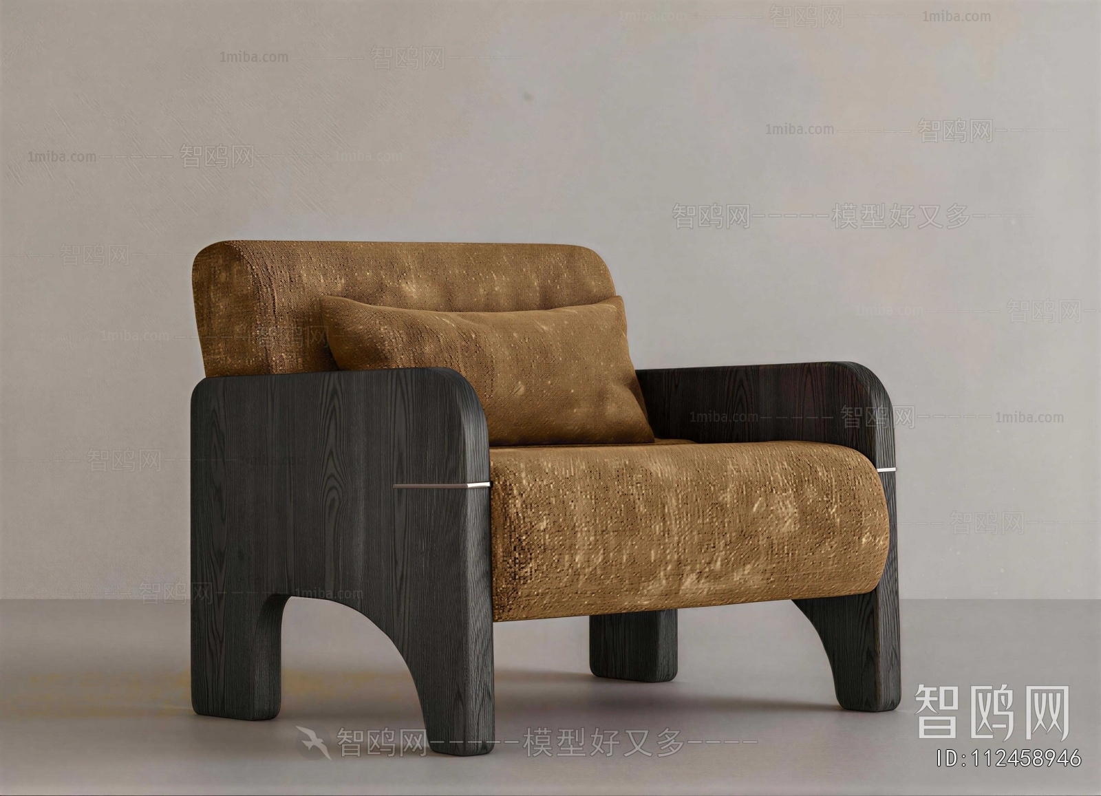 Wabi-sabi Style Single Sofa