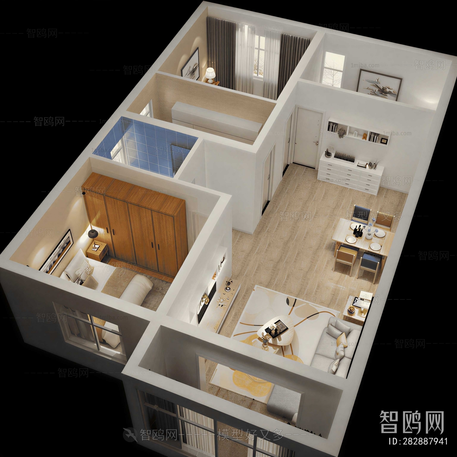 Modern A Bird's-eye View Of Home Decoration
