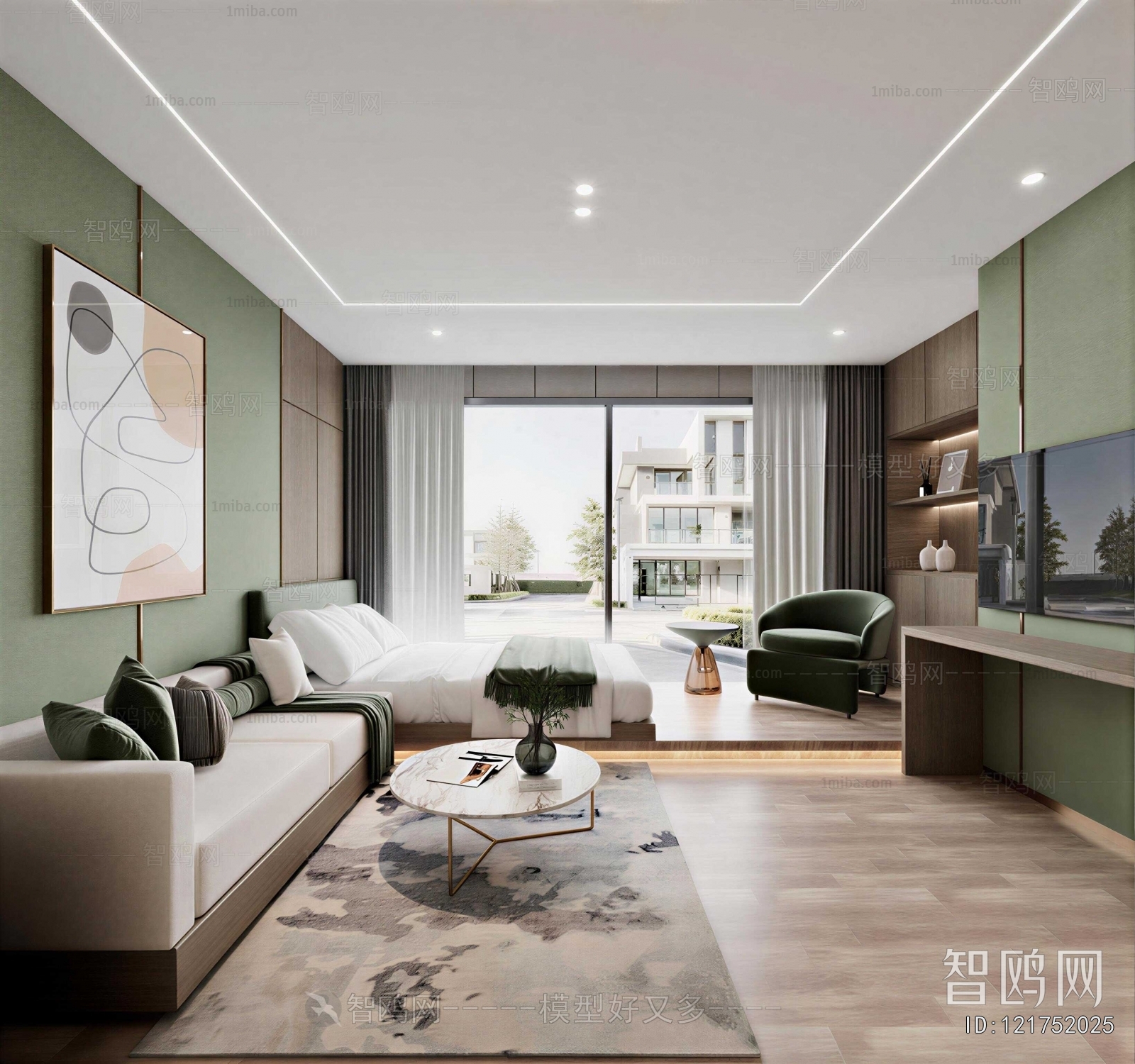 Modern Guest Room