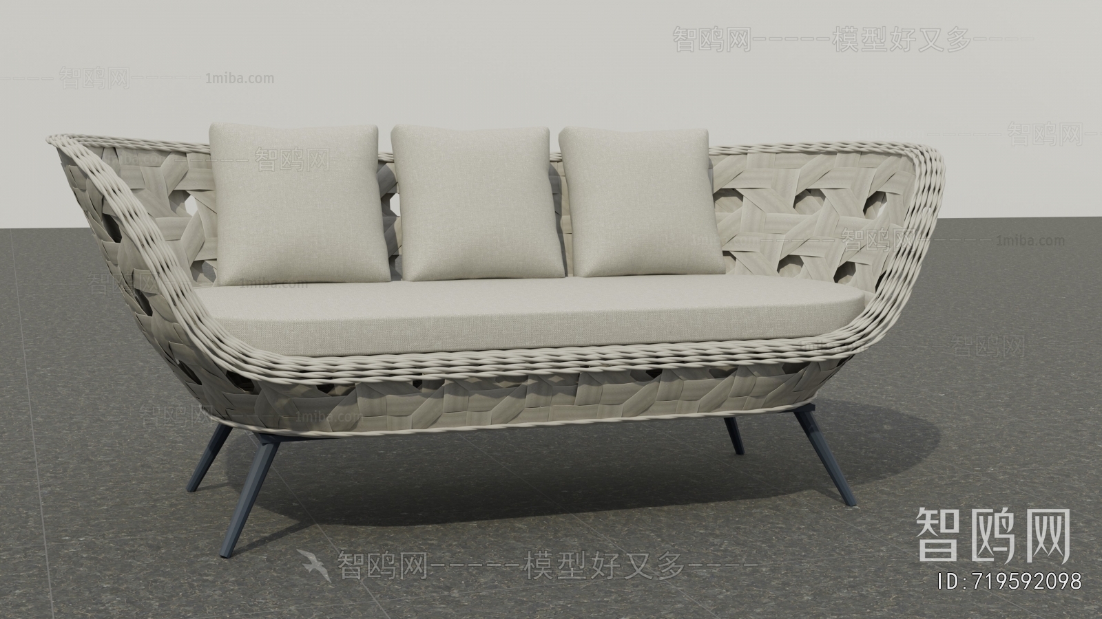 Modern Three-seat Sofa