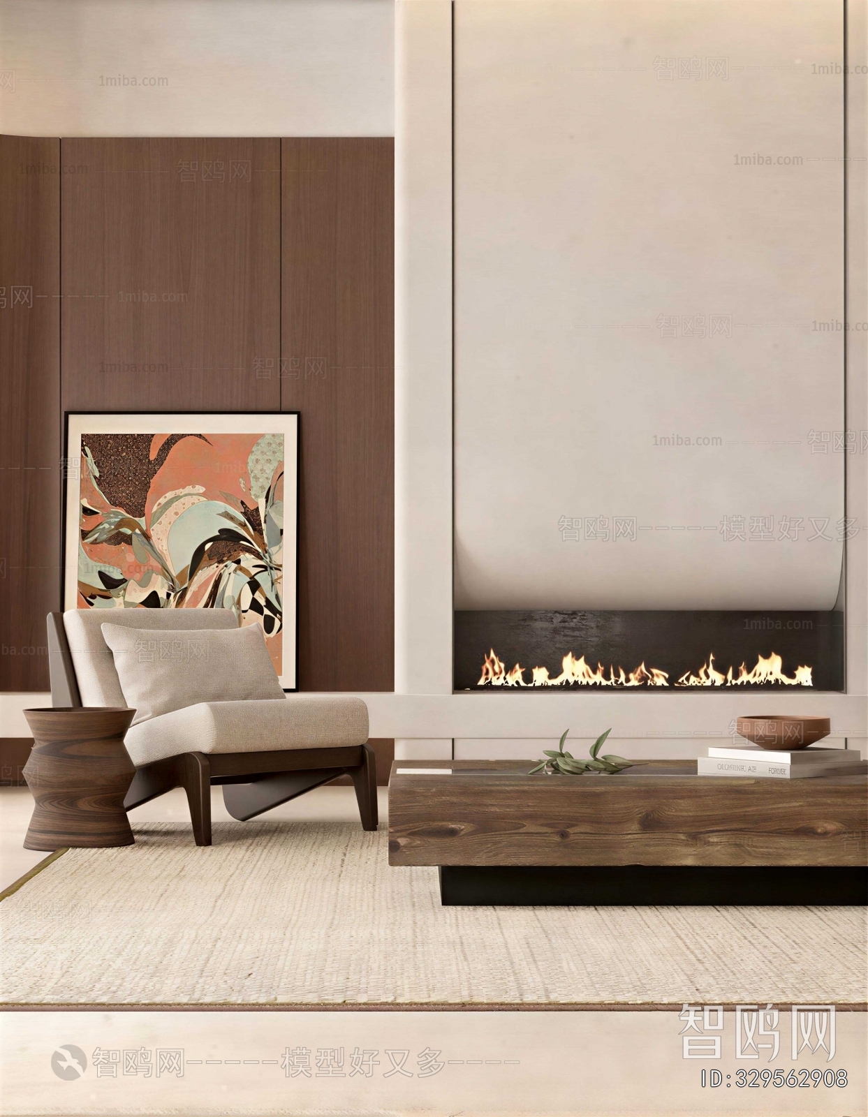 Wabi-sabi Style A Living Room