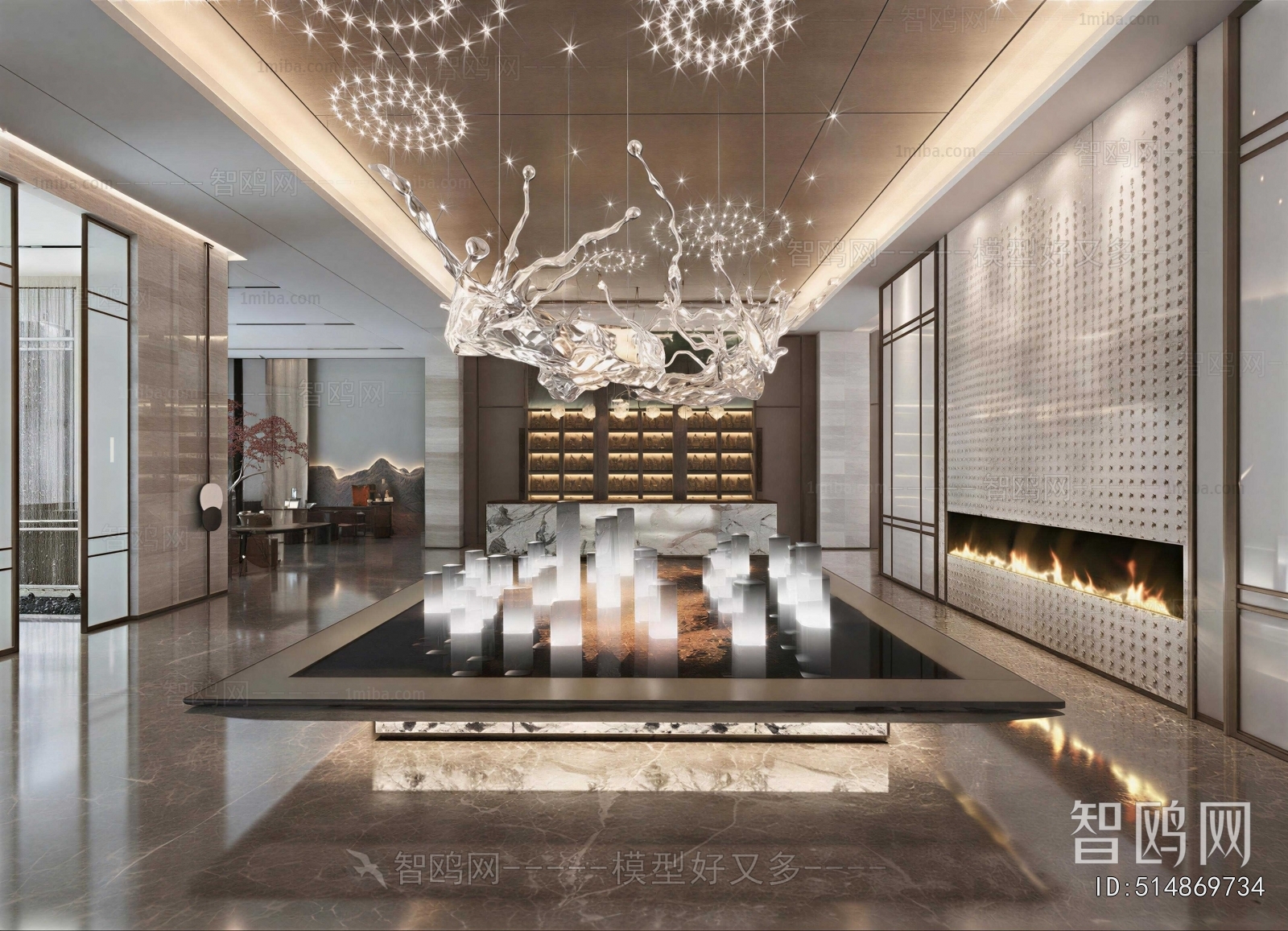 New Chinese Style Lobby Hall