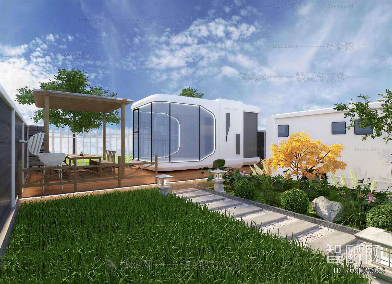 Modern Courtyard/landscape
