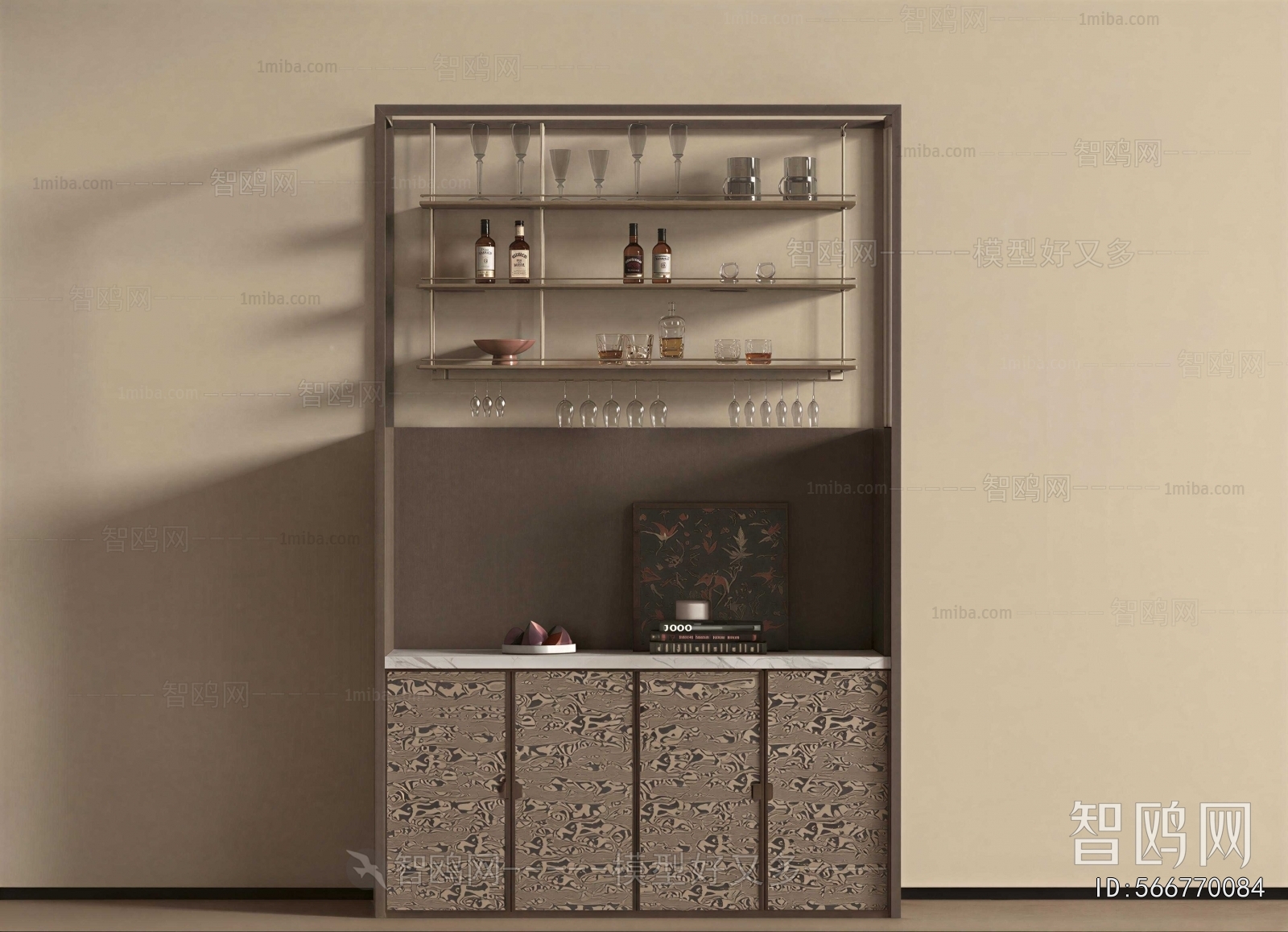 French Style Wine Cabinet