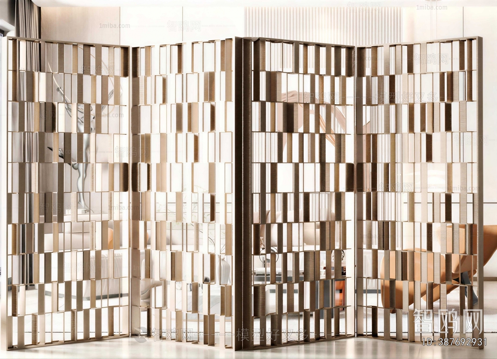 Modern Metal Screen Partition