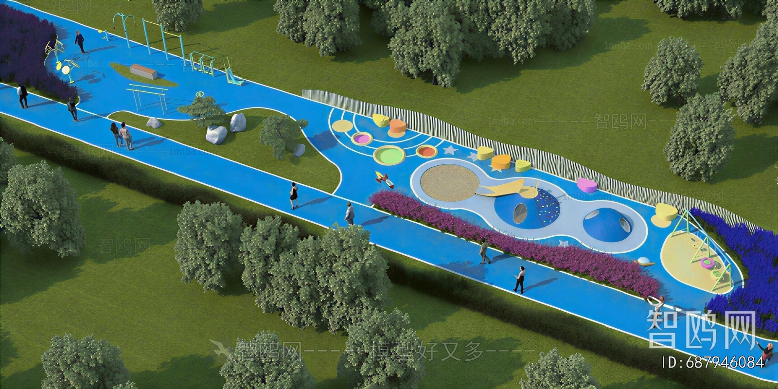 Modern Park Landscape