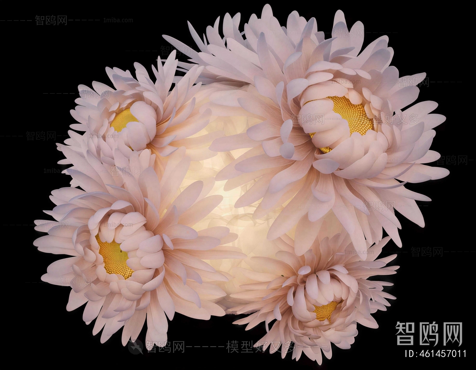 Modern Flowers And Grass
