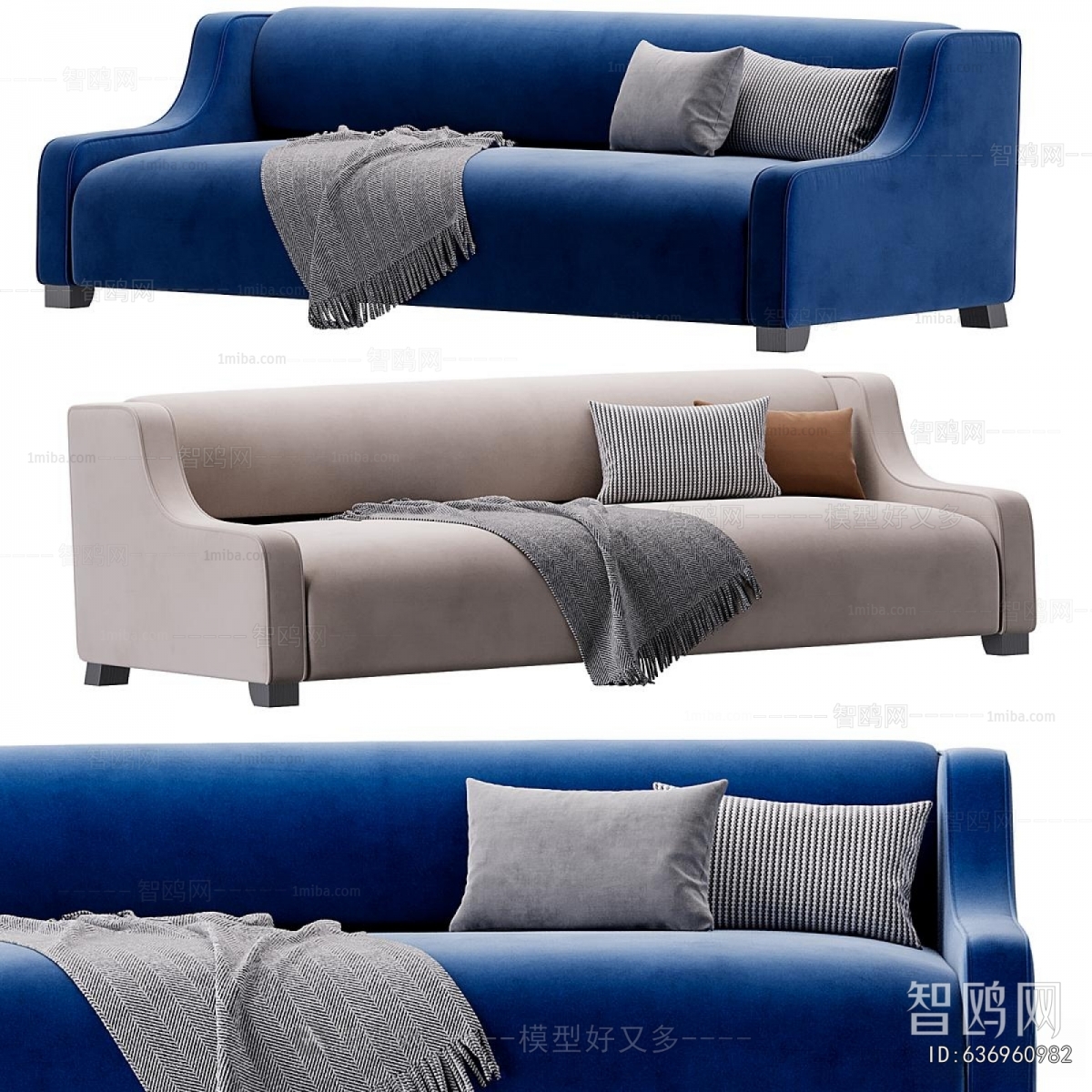 Modern Multi Person Sofa