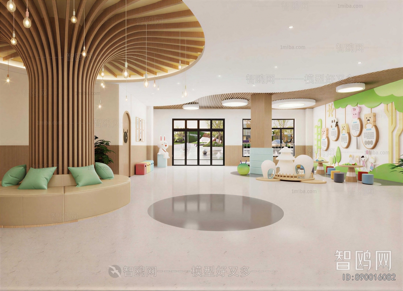 Modern Kindergarten Hall