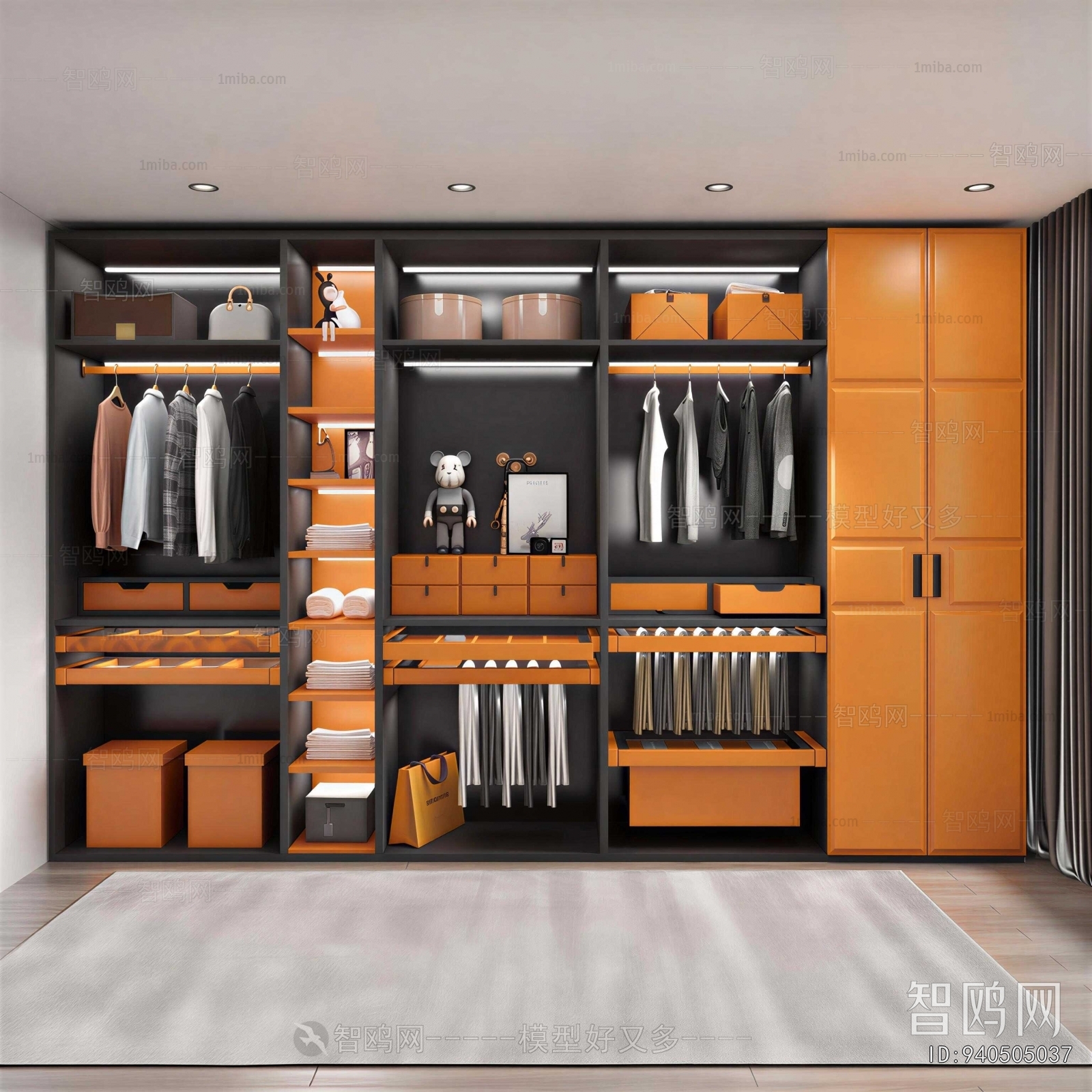 Modern Clothes Storage Area