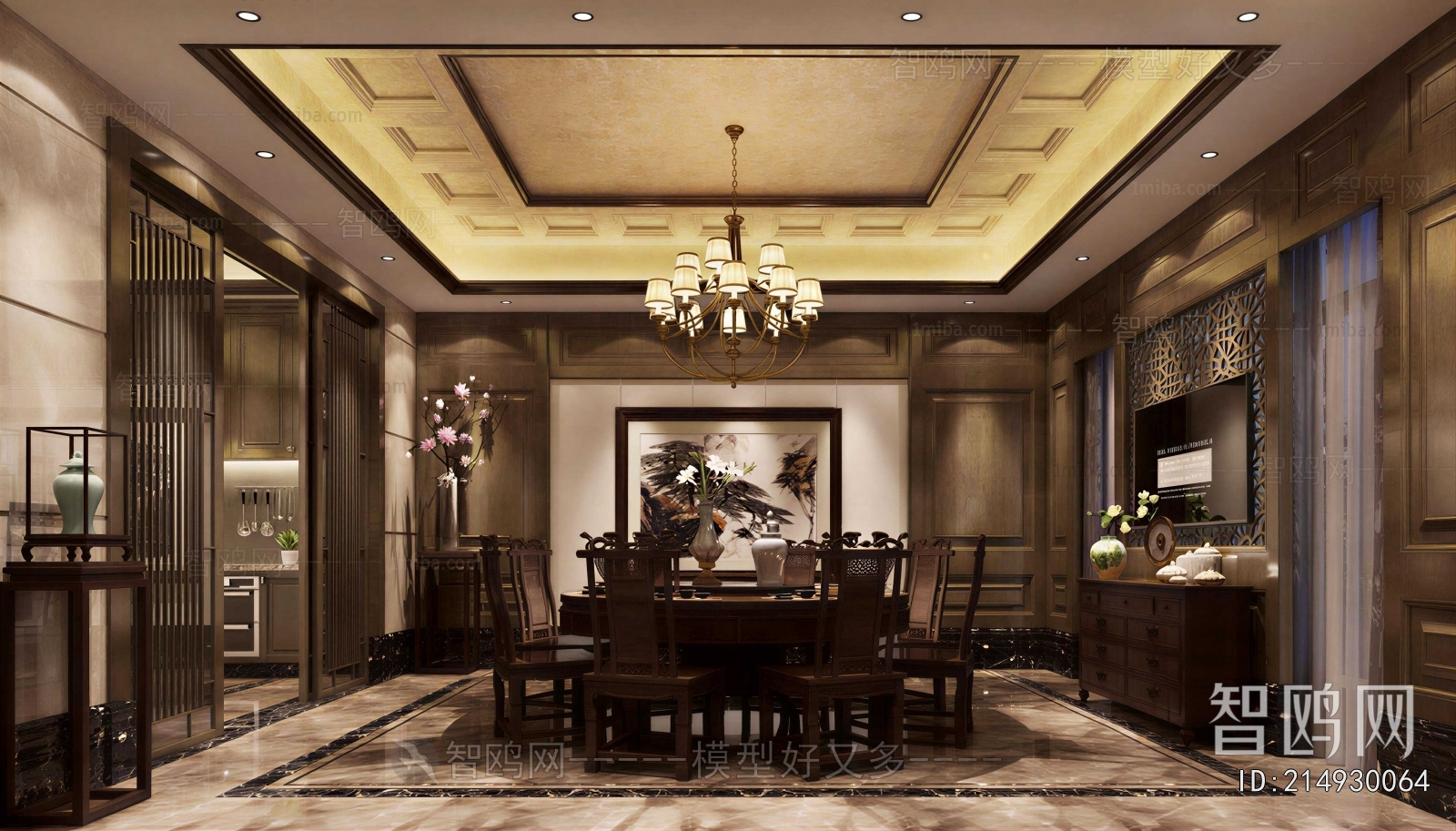 New Chinese Style Dining Room