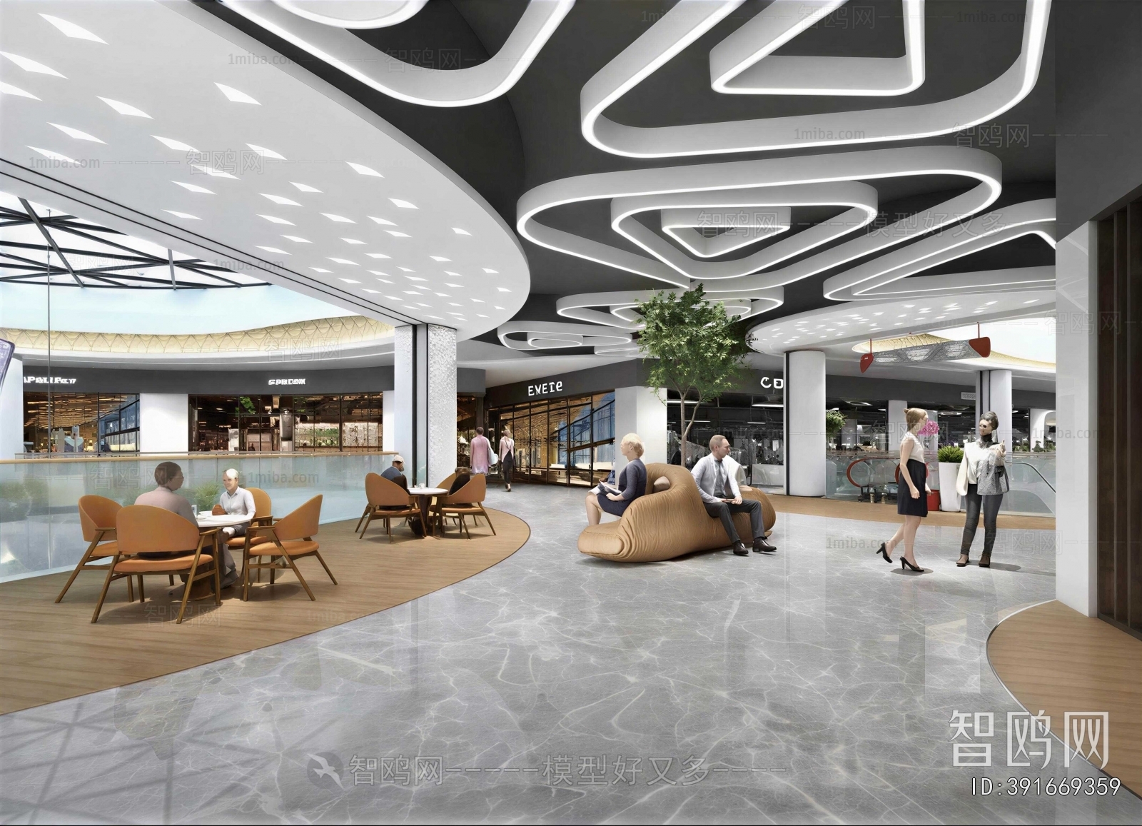 Modern Shopping Mall
