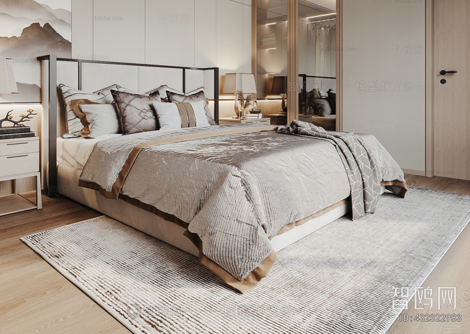 New Chinese Style Bedroom