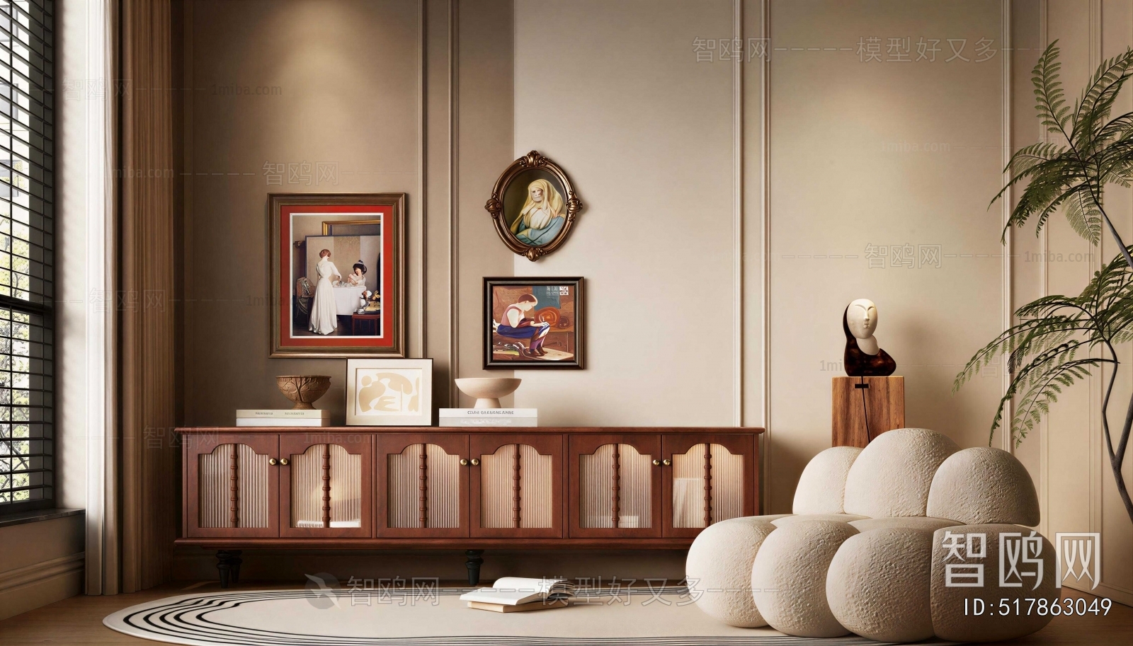 French Style TV Cabinet