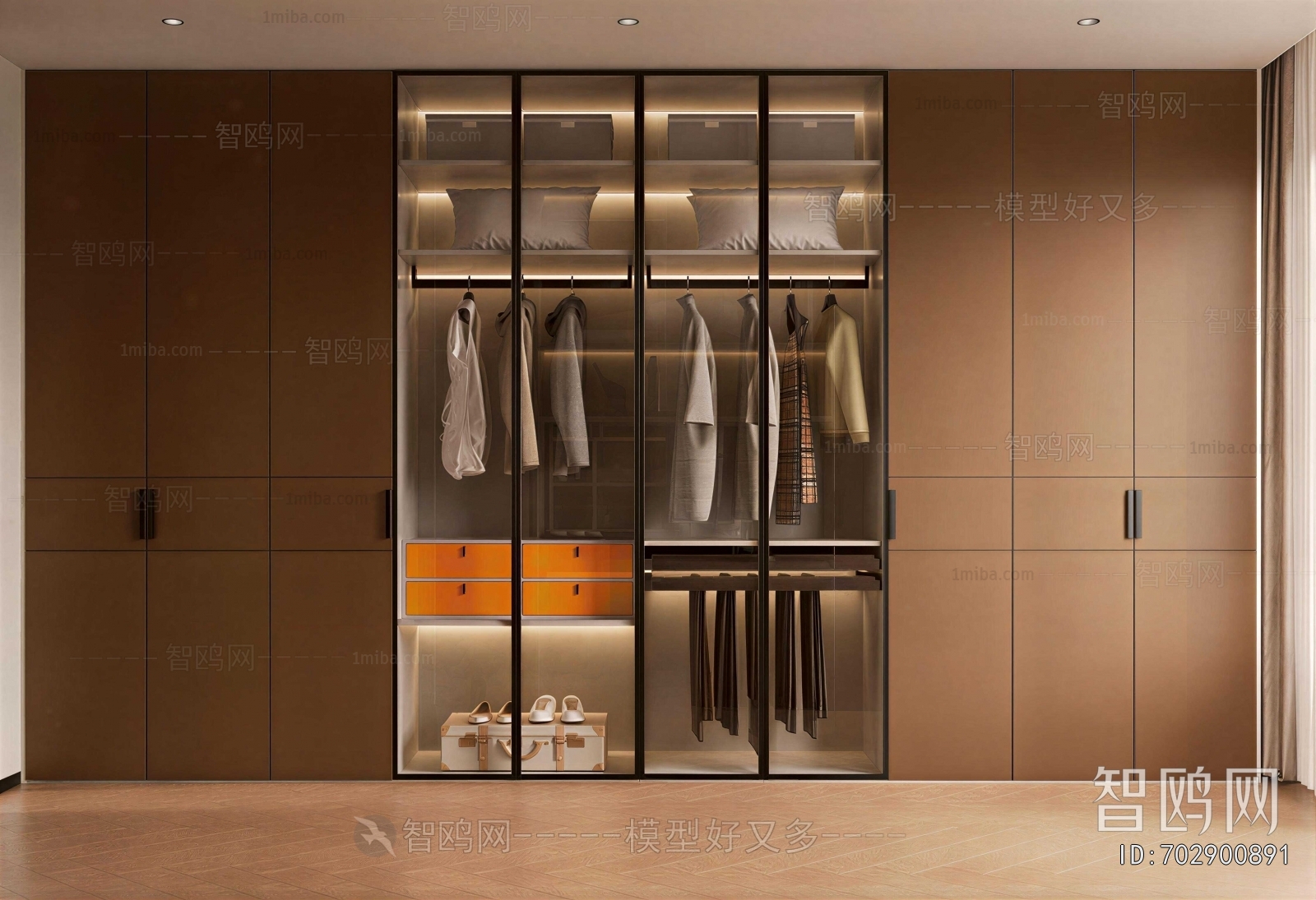 Modern Clothes Storage Area