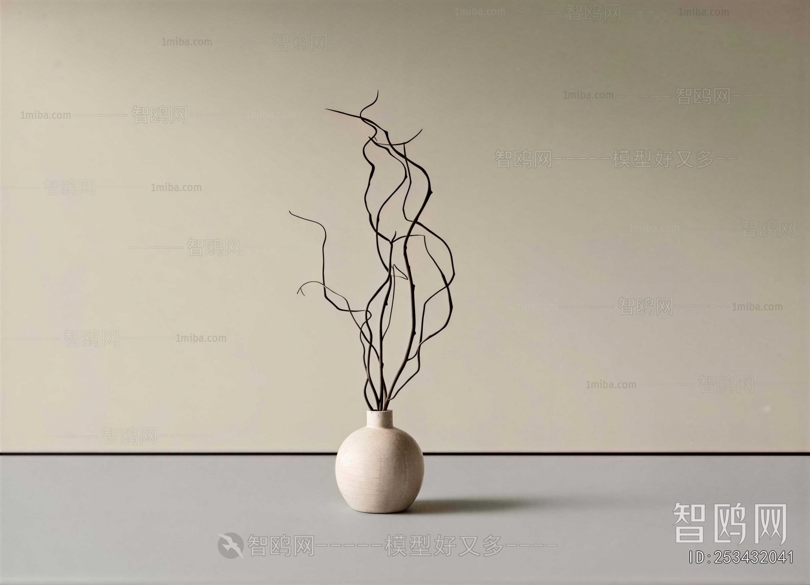 Wabi-sabi Style Dried Branch