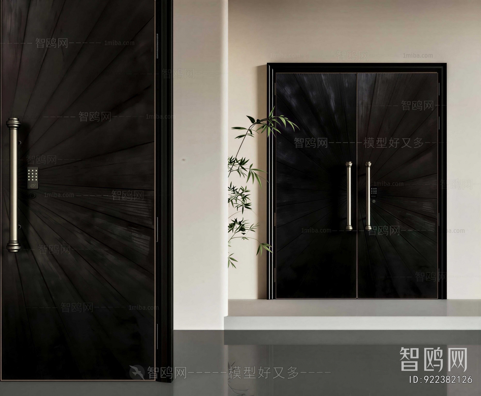 Modern Double Door