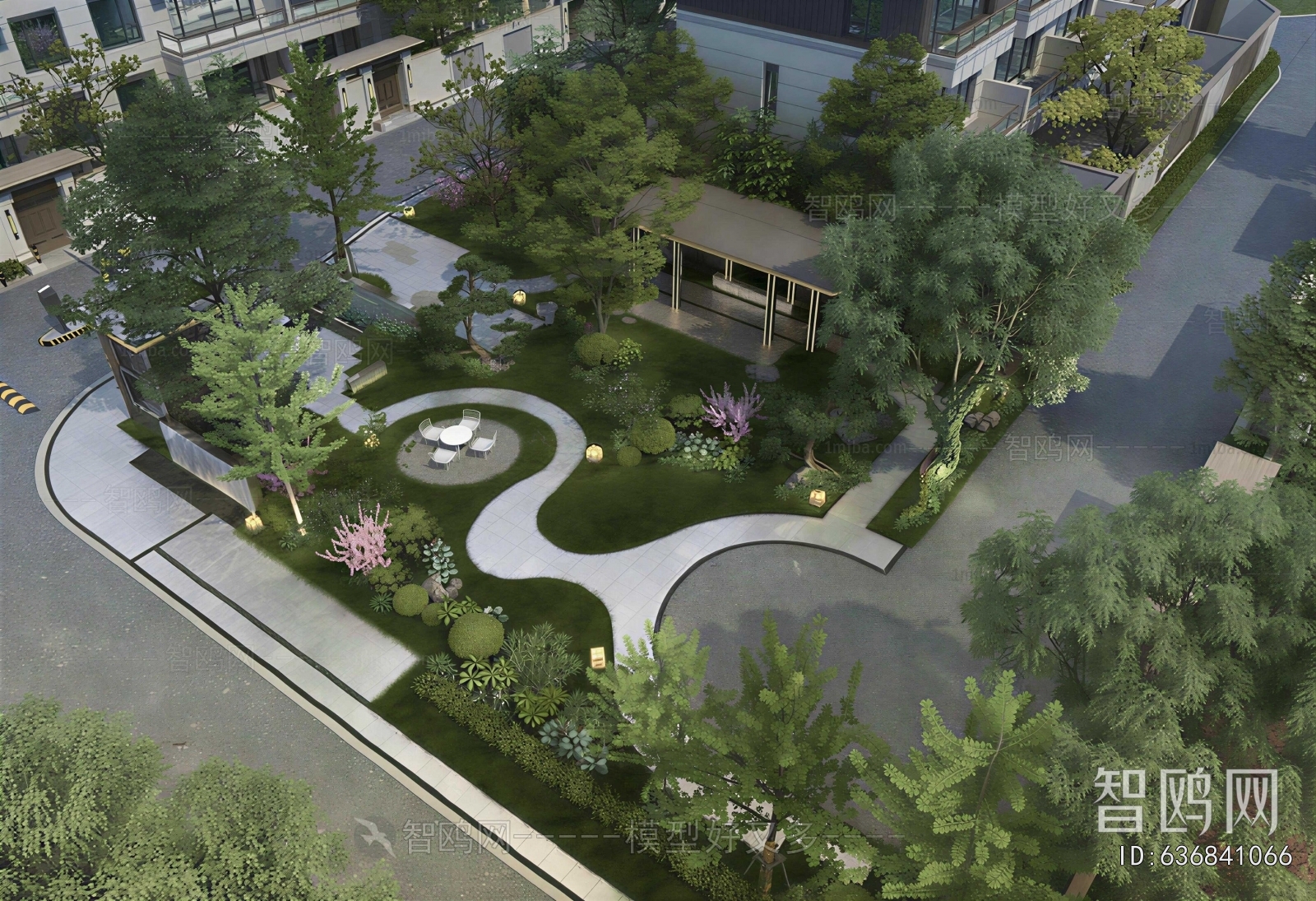Modern Courtyard/landscape