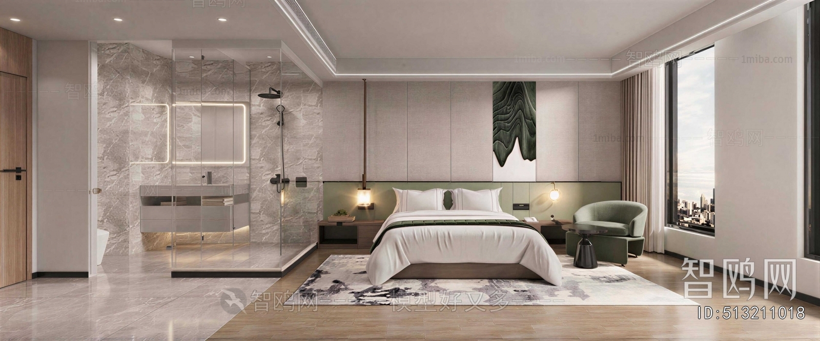Modern Guest Room