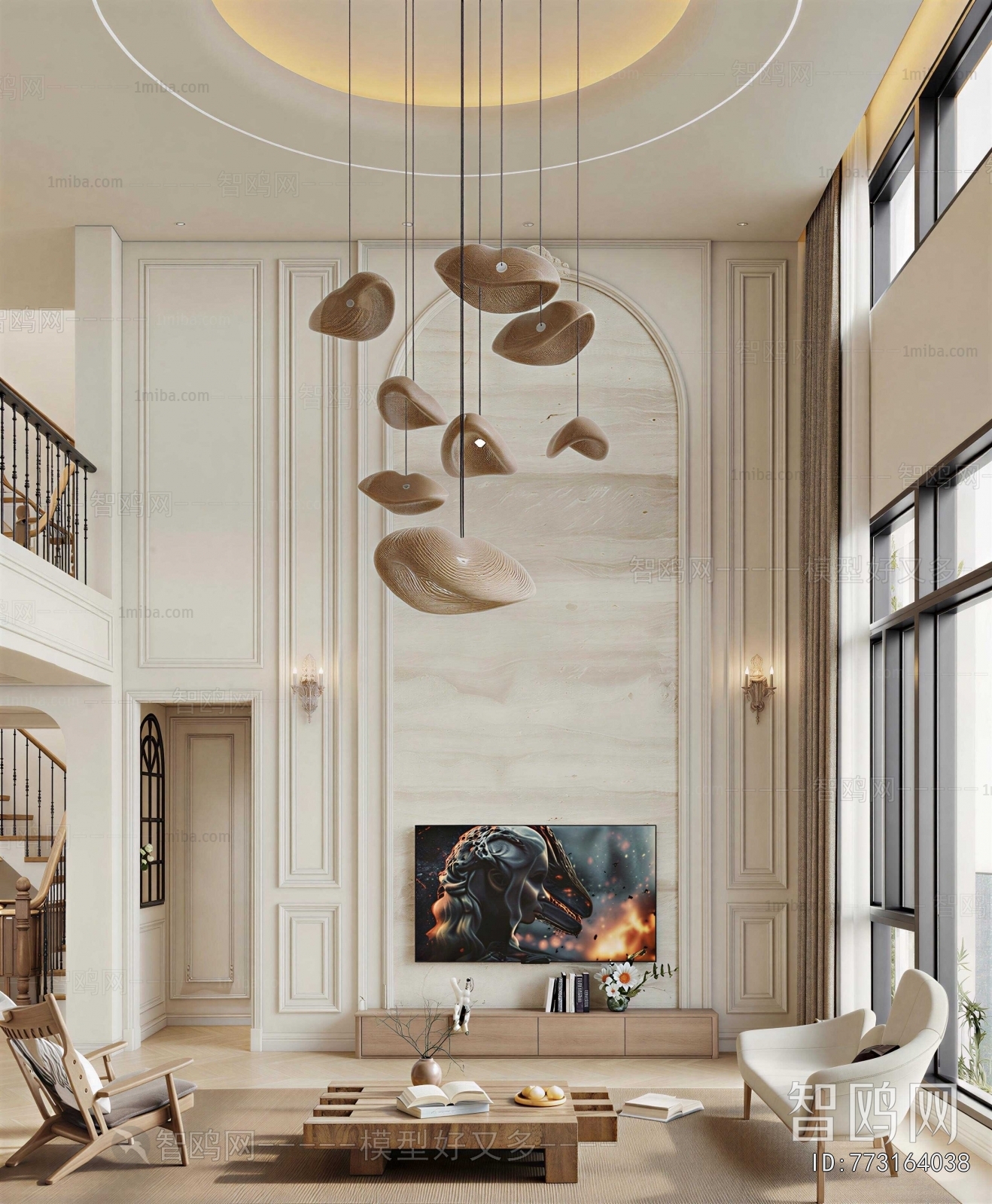 Wabi-sabi Style A Living Room