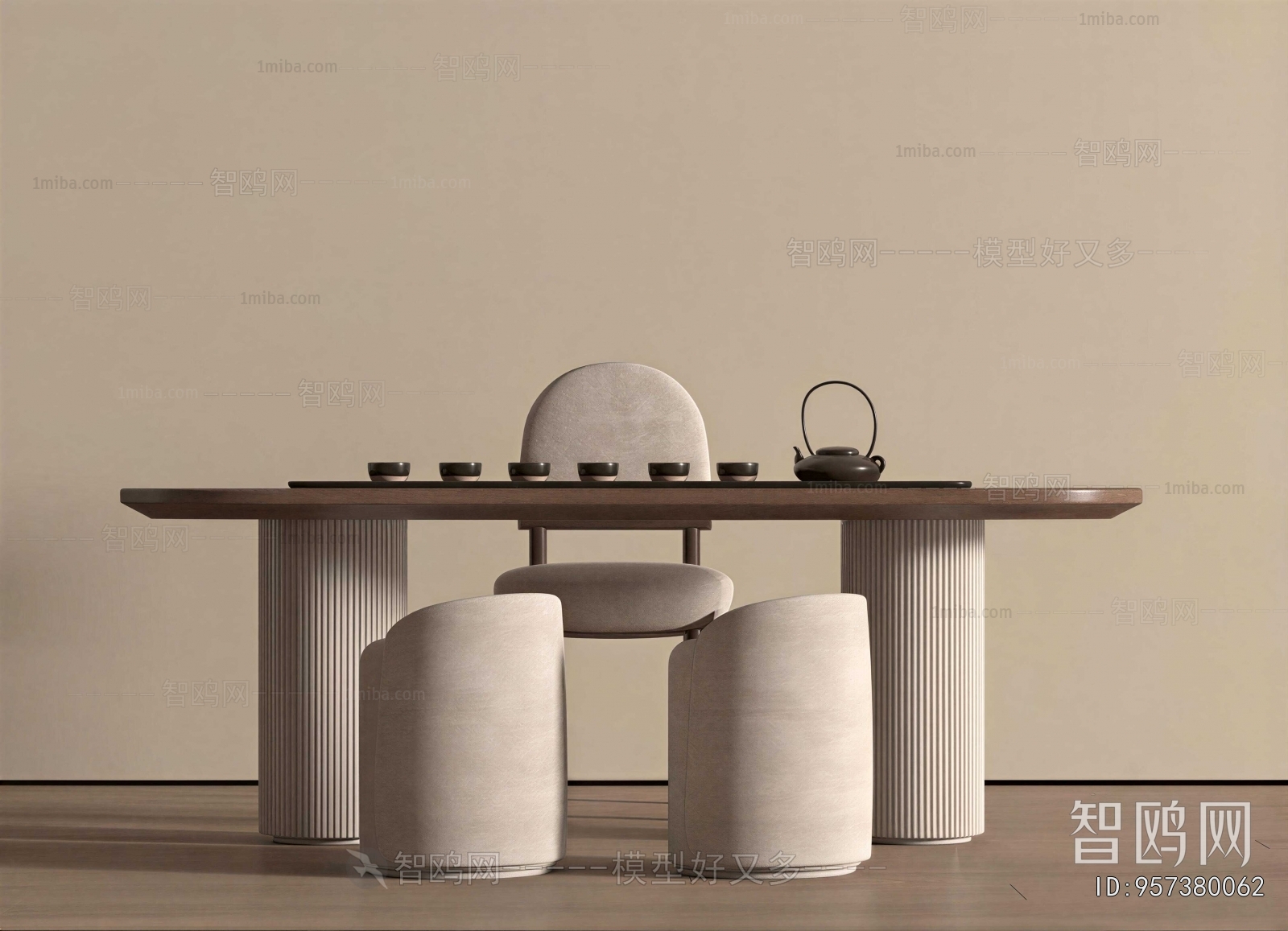 Wabi-sabi Style Tea Tables And Chairs