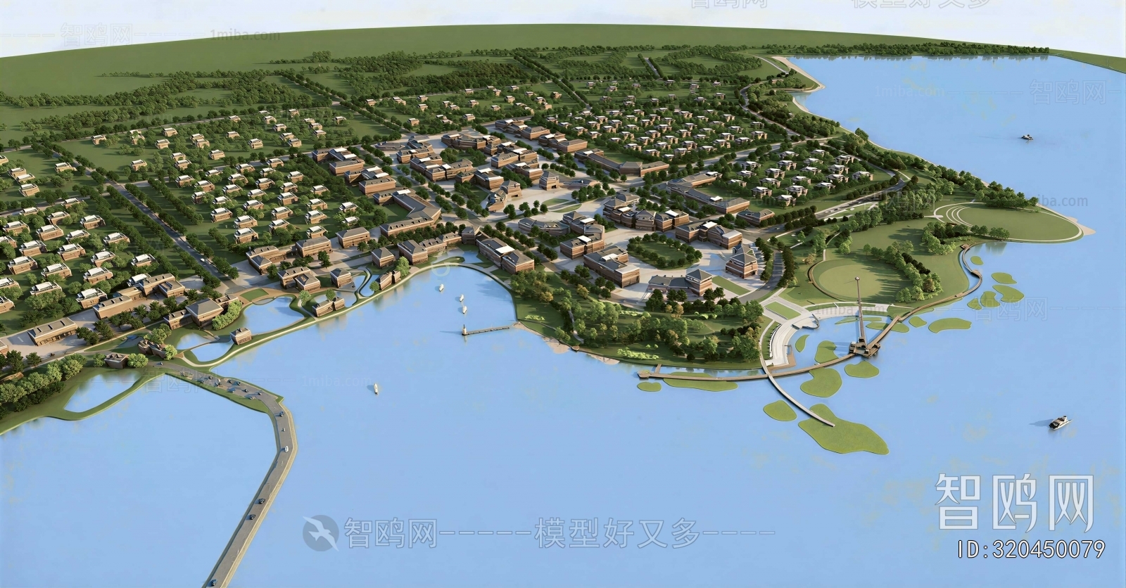 Modern Architectural Bird's-eye View Planning