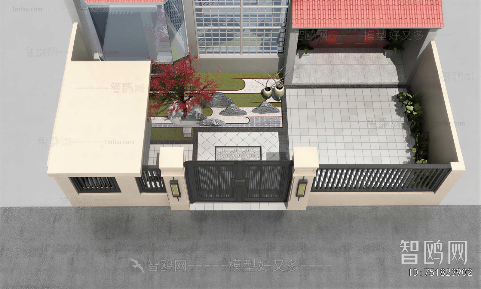New Chinese Style Courtyard/landscape