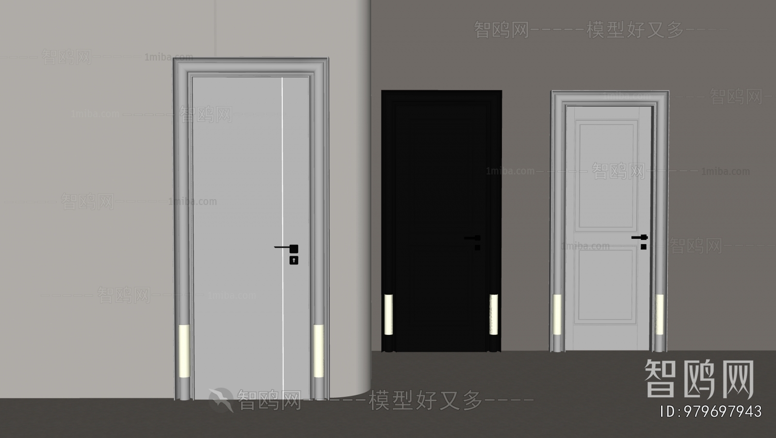 Modern Single Door