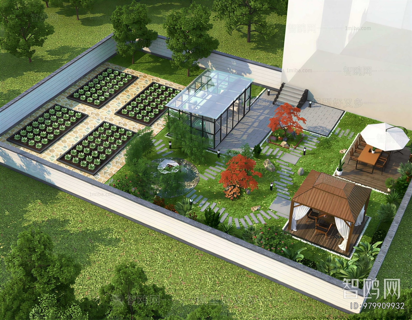 Modern Courtyard/landscape