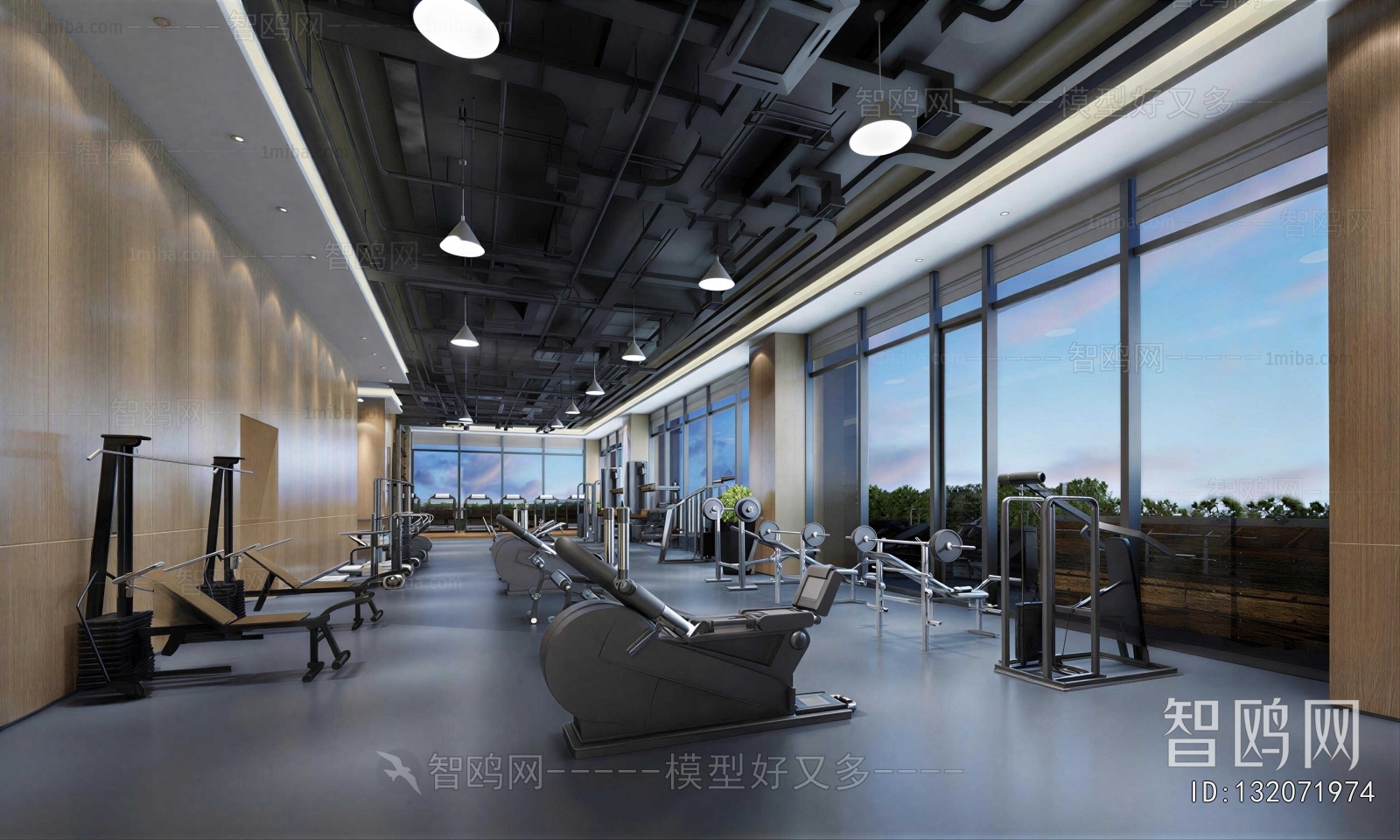 Industrial Style Gym
