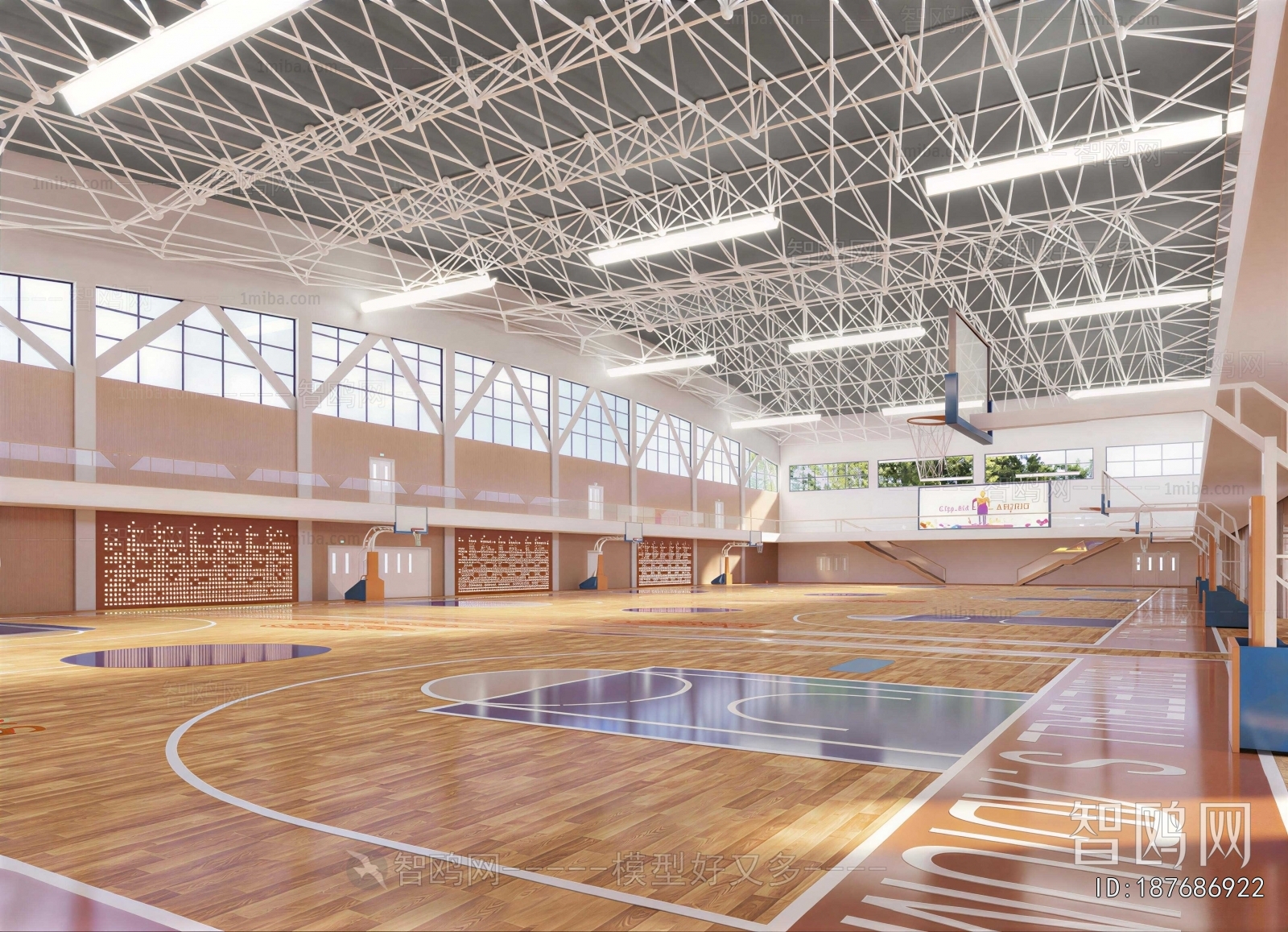 Modern Basketball Arena