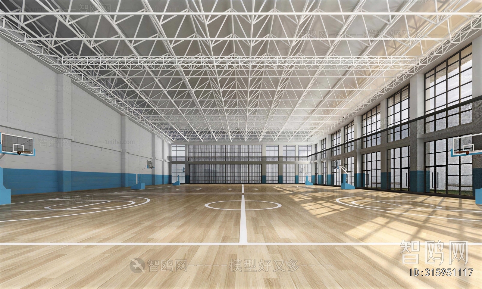 Modern Basketball Arena