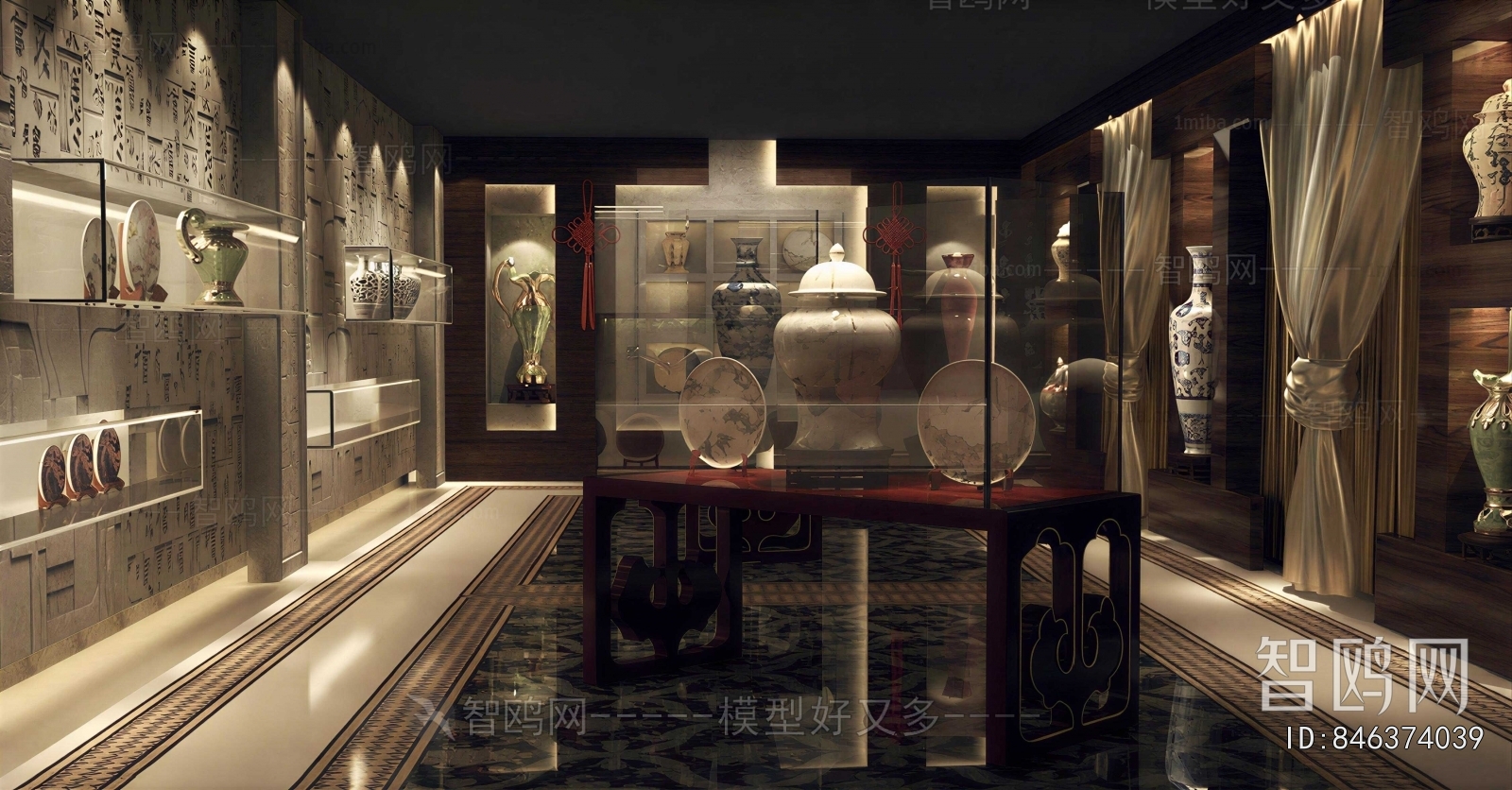 New Chinese Style Exhibition Hall