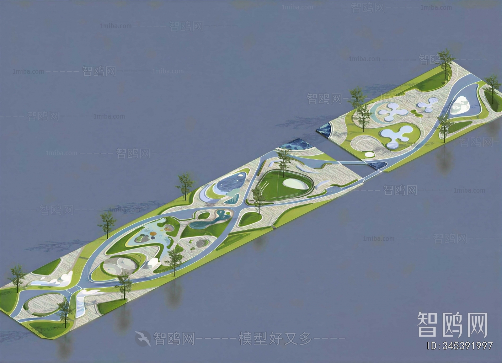 Modern Park Landscape