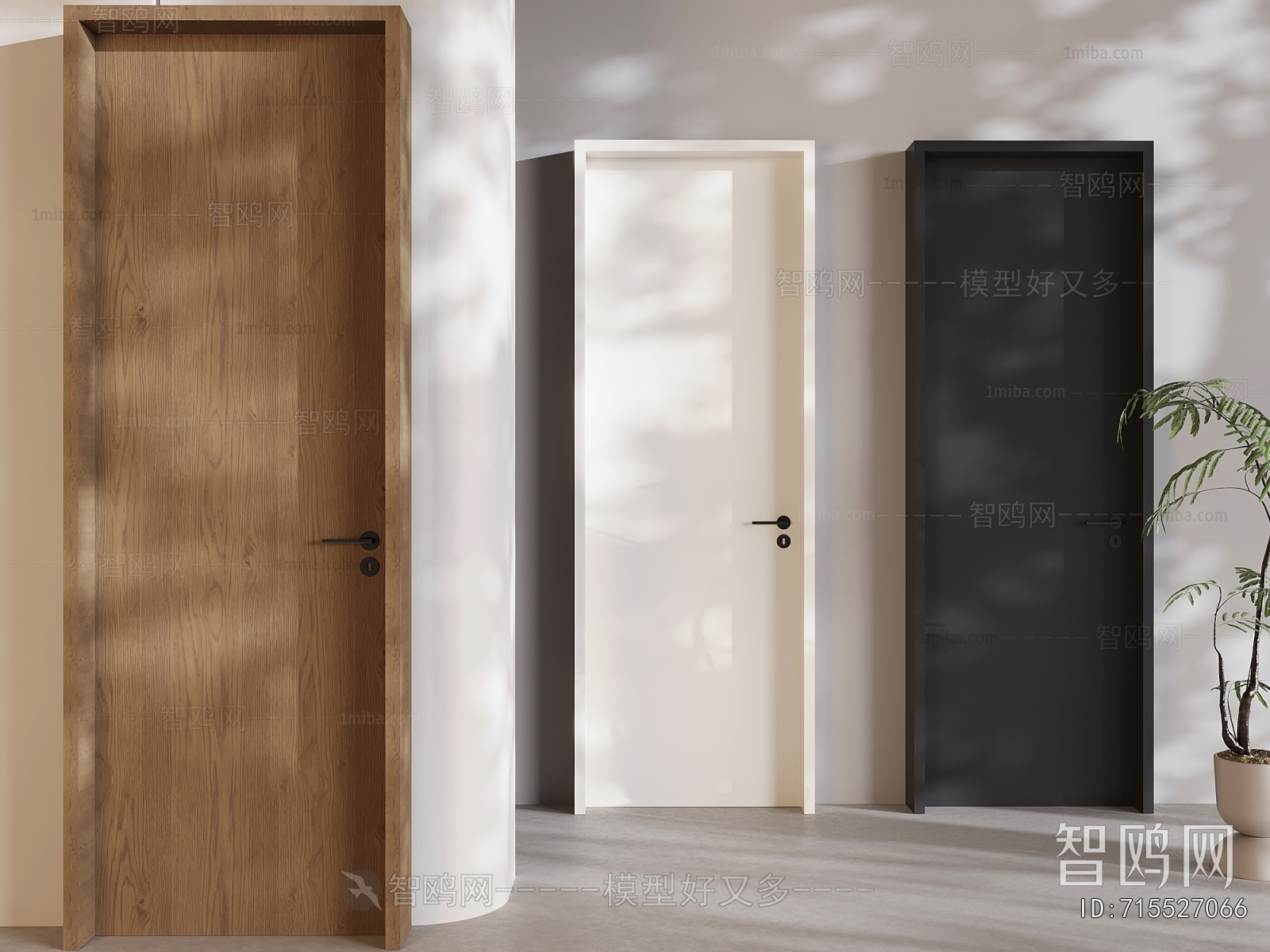 Modern Single Door