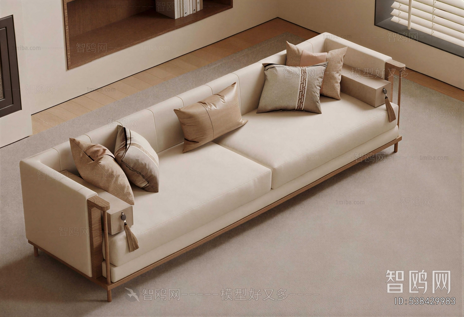 New Chinese Style A Sofa For Two