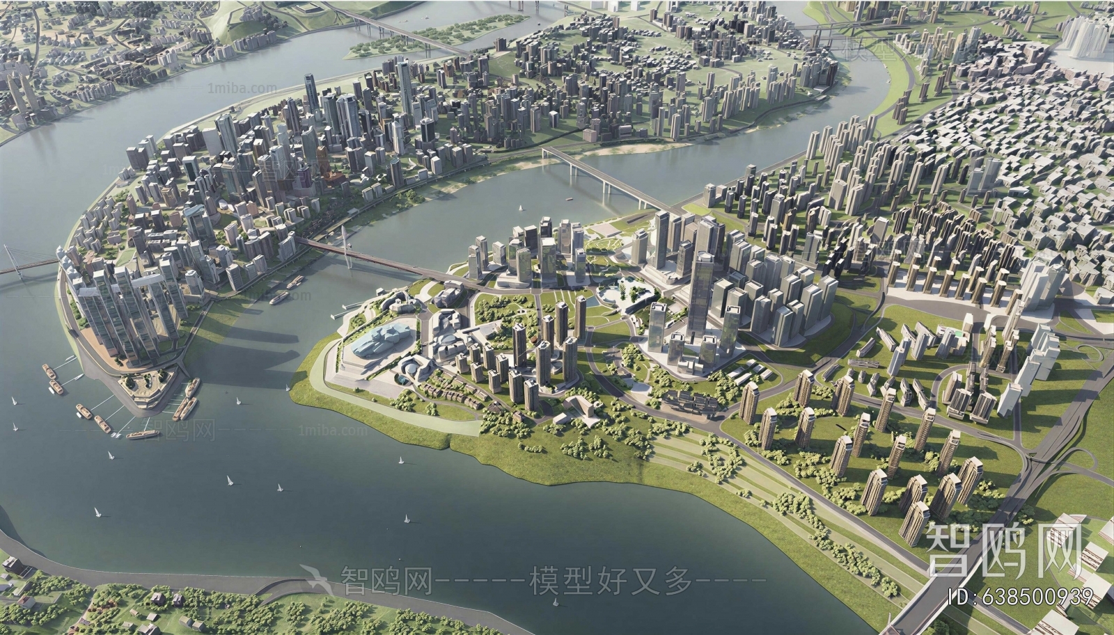 Modern Architectural Bird's-eye View Planning