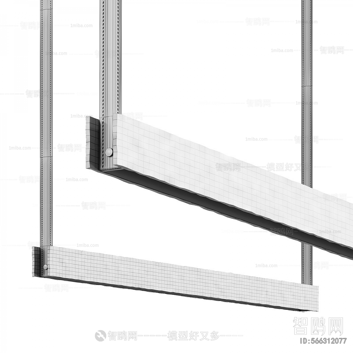 Modern Long Chandelier